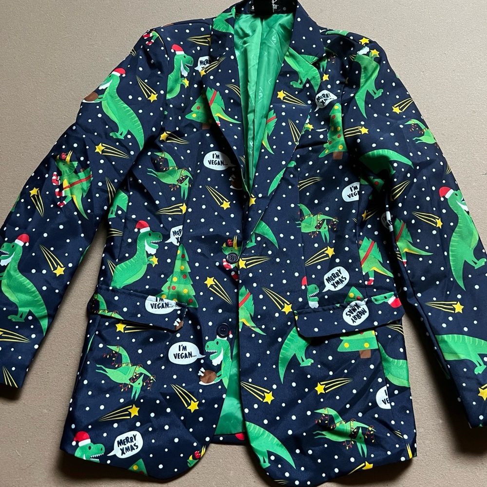 Christmas blazer holiday jacket men’s S (34-36)